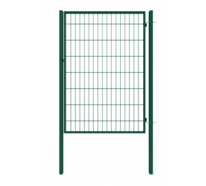 Хвіртка "ДУОС" 200х50мм 5,00мм/4,00мм/5,00мм 1,70м/1,00м оц.+ПП RAL 6005 ЗЕЛЕНИЙ 2,40м/80х60мм/2,0мм 60х40мм/1,5мм +замок