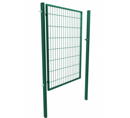 Хвіртка "ДУОС" 200х50мм 5,00мм/4,00мм/5,00мм 1,20м/1,00м оц.+ПП RAL 6005 ЗЕЛЕНИЙ 1,90м/80х60мм/2,0мм 60х40мм/1,5мм +замок